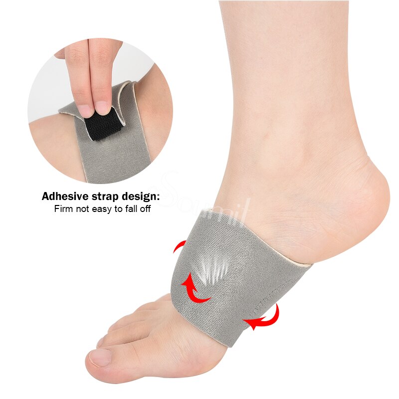 Correia de suporte de arco Correia de gel de fascite plantar
