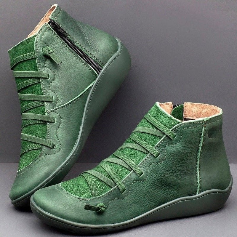 BOTA FEMININA DE COURO