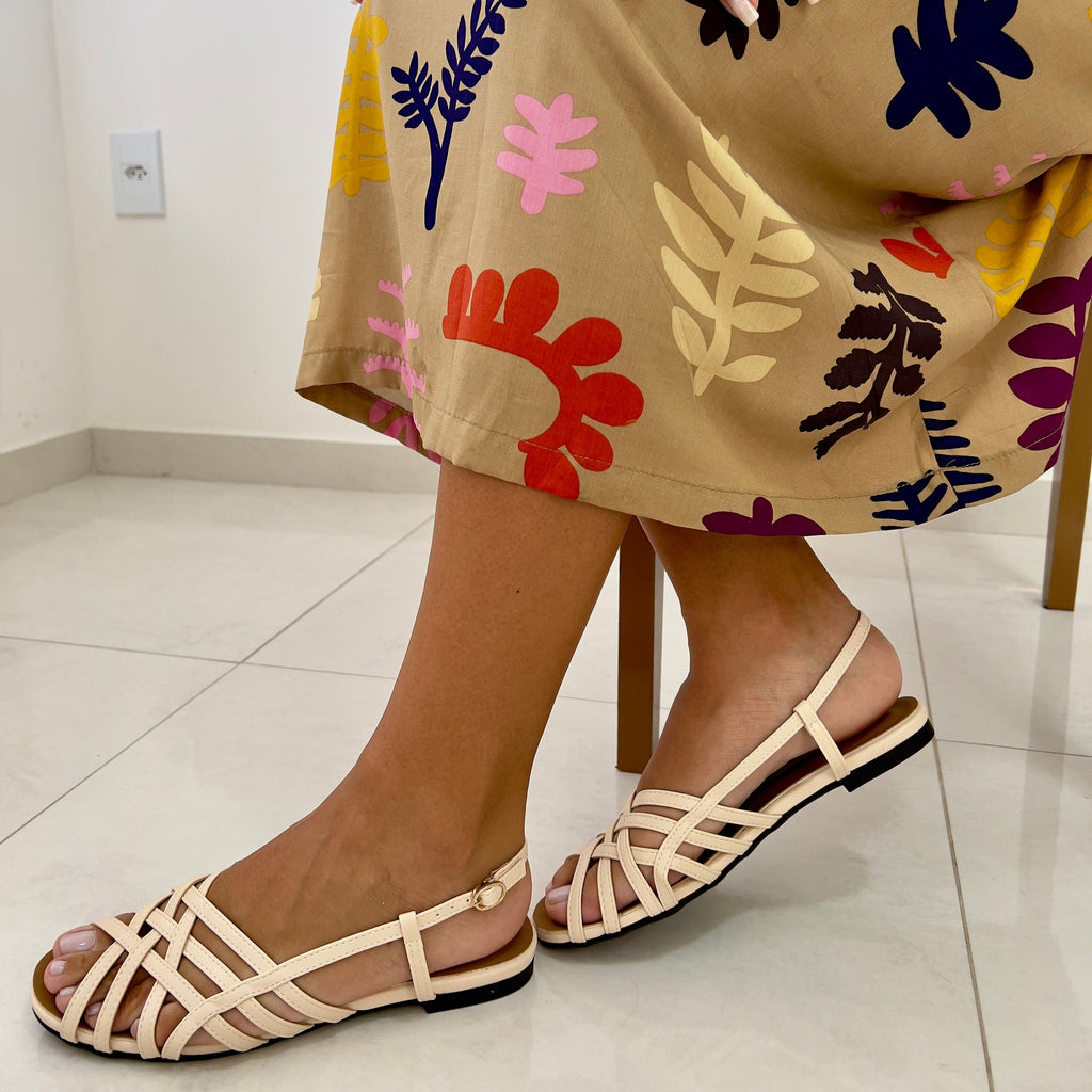 sandália ortopédica rasteira feminina confortável