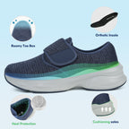 grey walking shoes-freya confortável