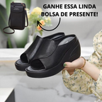 sandália ortopédica de plataforma bolsa [] feminina confortável