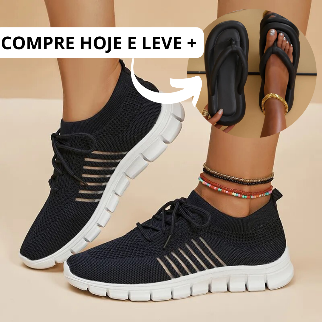 tênis ortopédico comfy sandália flip nuvem feminino confortável para caminhada