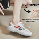Tênis Ortopédico Meia Invisível (1 Par) | Fit Feminino Confortável para Caminhada