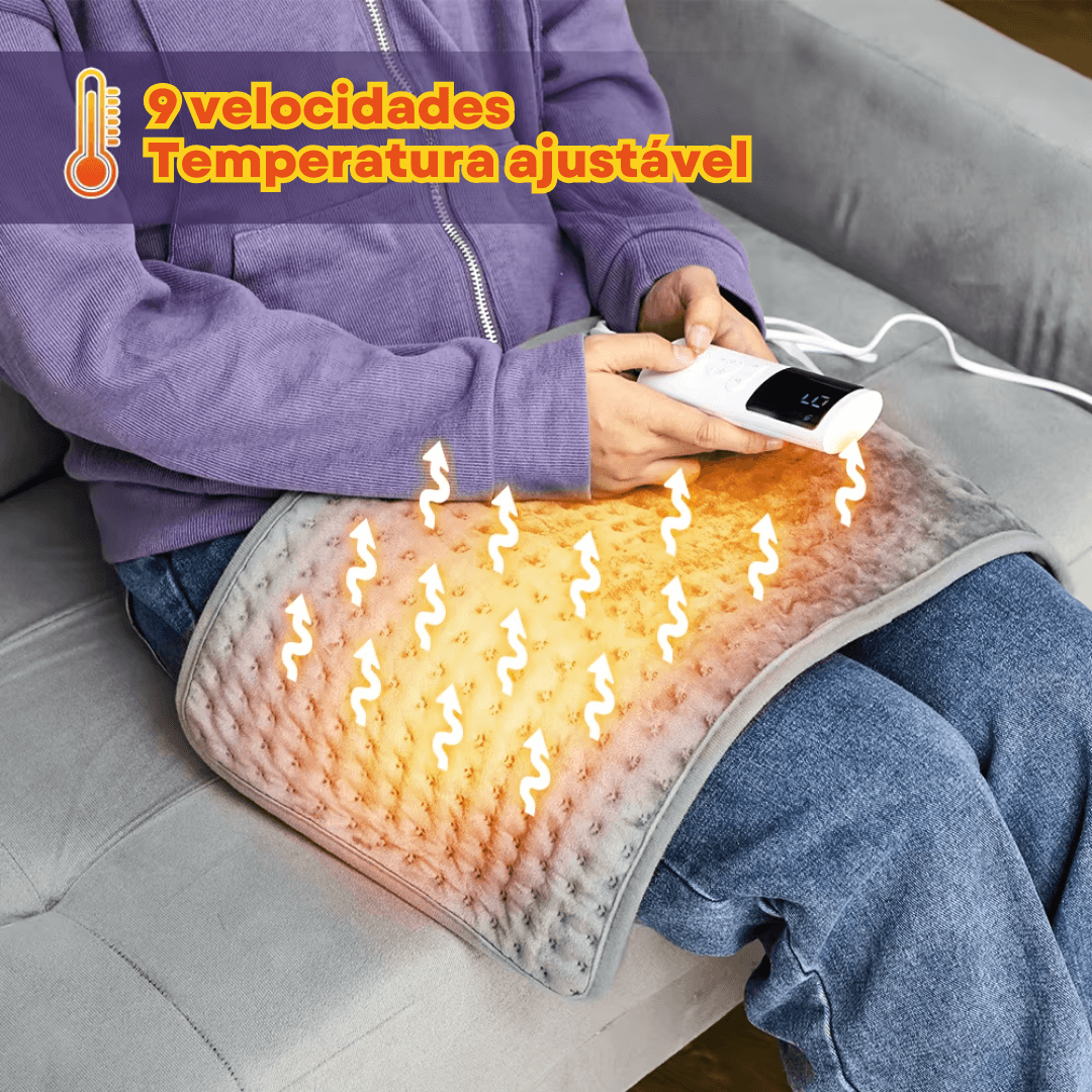 Mini Cobertor Térmico Elétrico de Plush – Aquecimento Rápido e Seguro