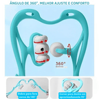 massageador de pescoço manual com rolo alívio de tensão e dor
