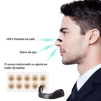kit tira nasal anti-ronco em silicone melhore a respiração e sono