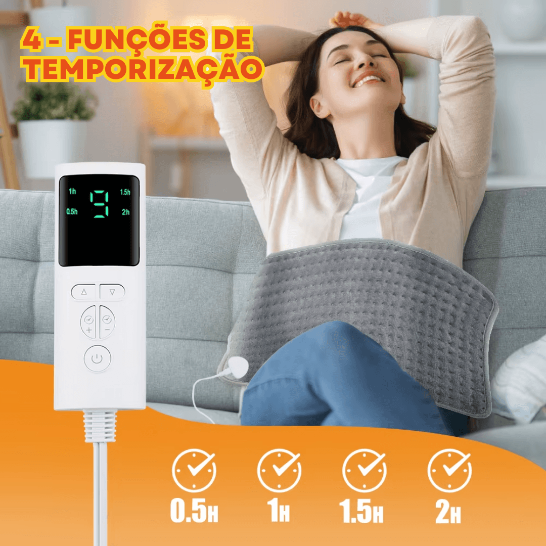 Mini Cobertor Térmico Elétrico de Plush – Aquecimento Rápido e Seguro