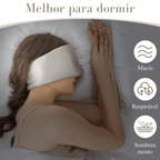 Máscara de Seda para Dormir – Bloqueio Total de Luz e Conforto Ajustável