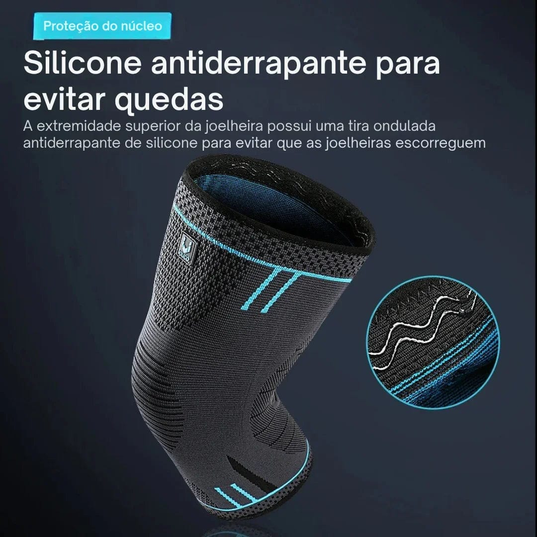 Joelheira Elástica Respirável para Alívio de Dores e Impactos