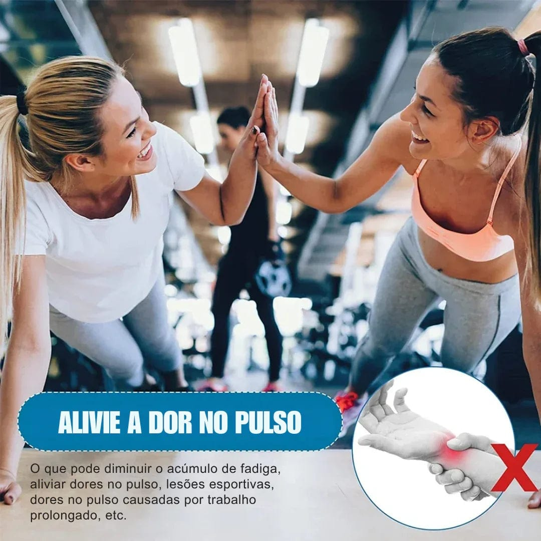 Órtese de Punho Ajustável com Tala de Alumínio para Alívio Imediato