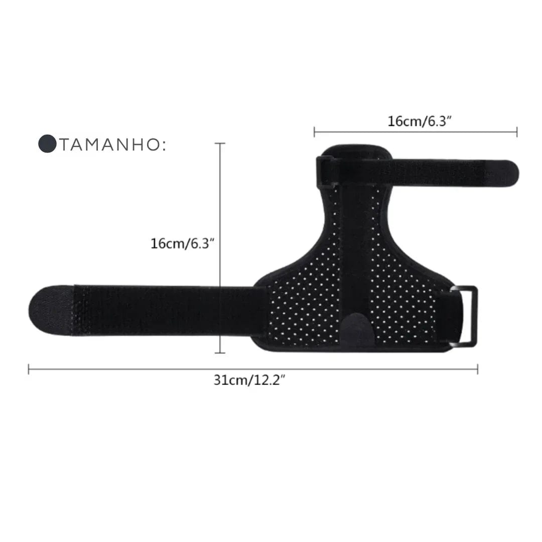 Suporte Ajustável para Polegar em Malha Respirável e Alumínio