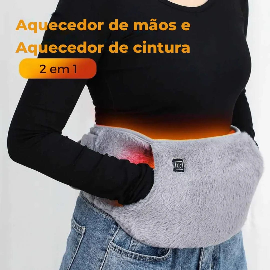 cinto térmico em grafeno para alívio de cólica 3 temperaturas