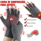 luva de compressão sem dedos em algodão – alívio para artrite e dores