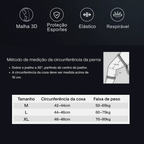 joelheira elástica respirável para alívio de dores e impactos