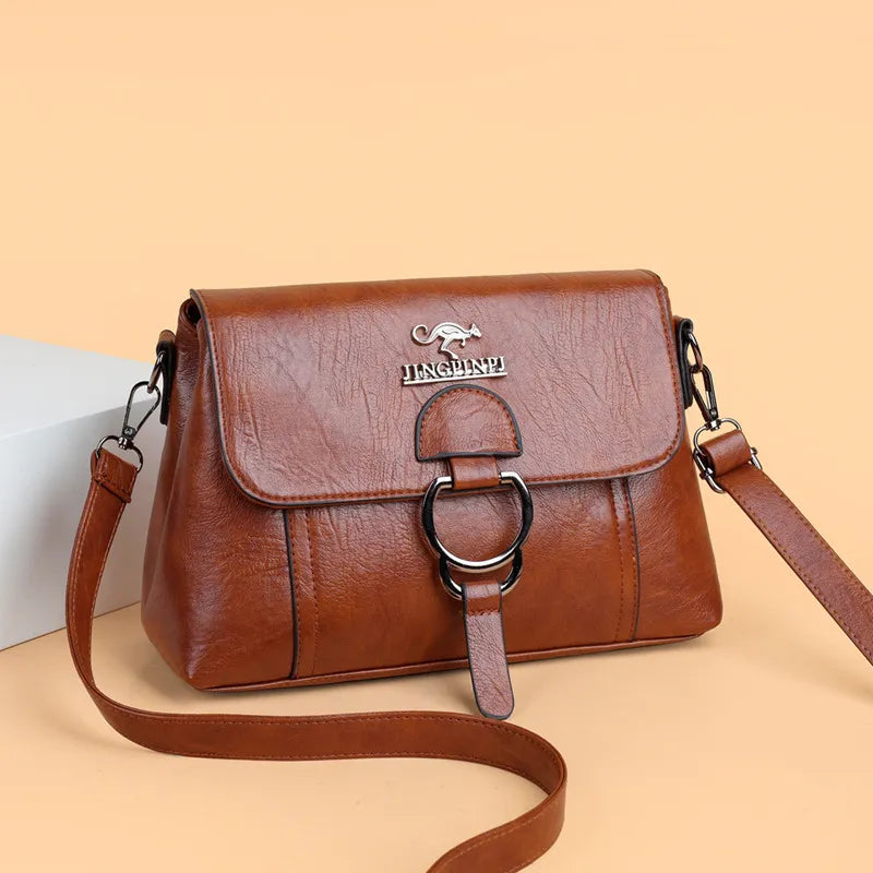 Bolsa Couro Vintage Helena