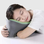 travesseiro de pescoço memory foam respirável – conforto em viagens