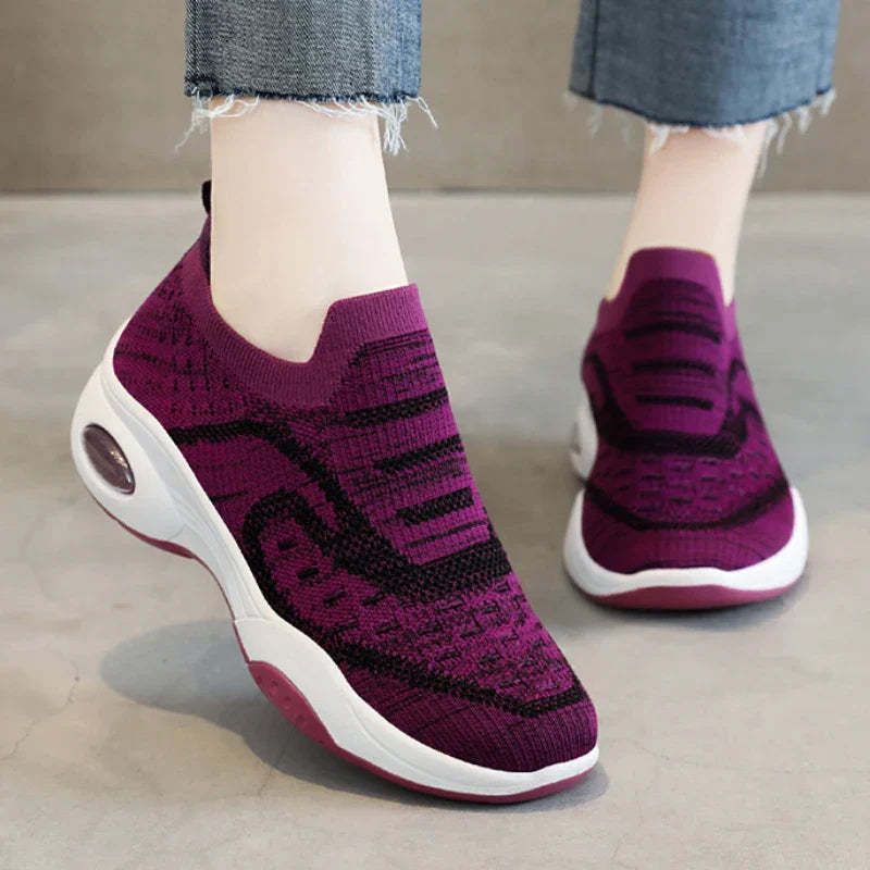 tênis ortopédico air soft feminino confortável para caminhada