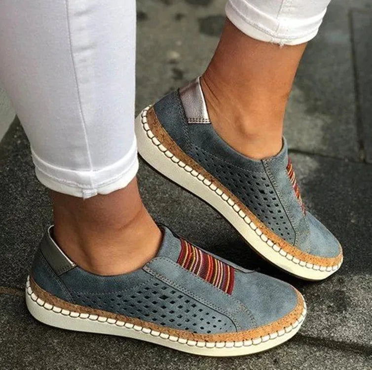 tênis ortopédico sem cadarço | slip feminino confortável para caminhada