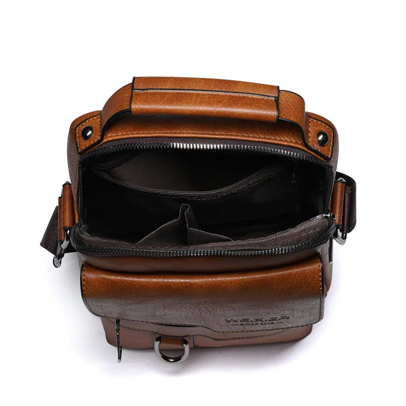 Bolsa Masculina Couro Weixier Urban