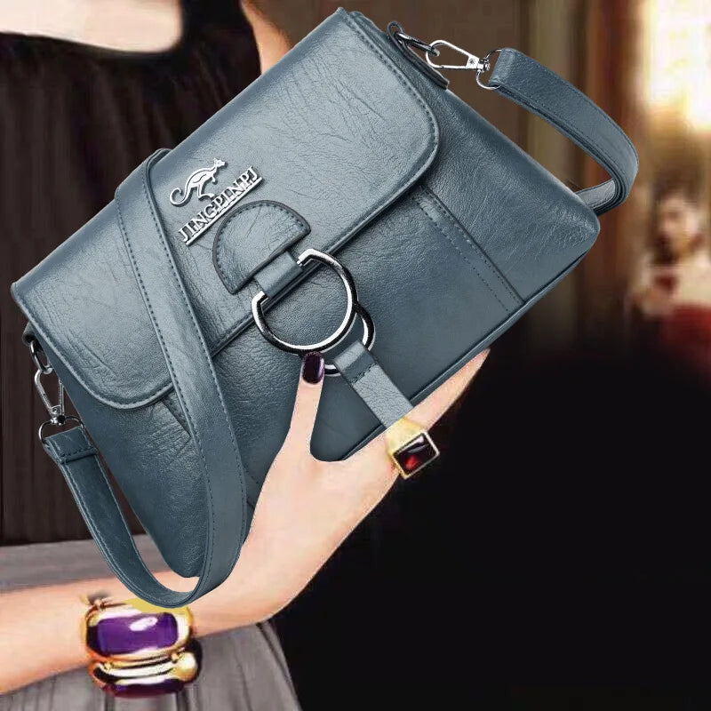 Bolsa Couro Vintage Helena