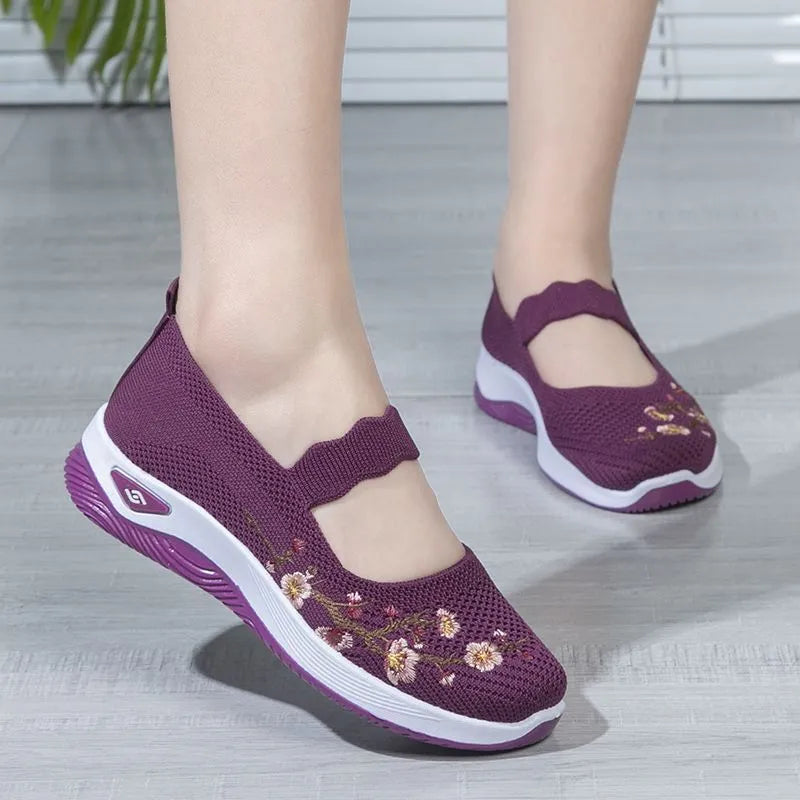 tênis ortopédico feminino confortável para caminhada