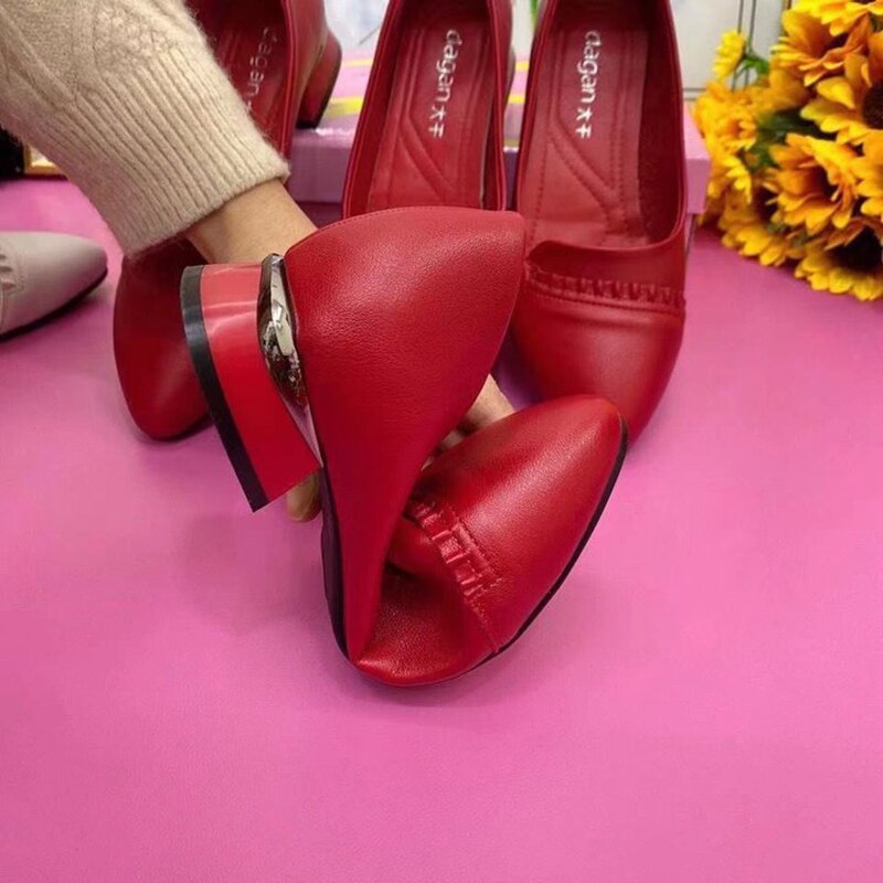sapato ortopédico feminino de salto chaussure