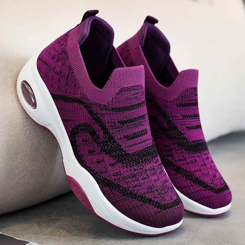 tênis ortopédico air soft feminino confortável para caminhada