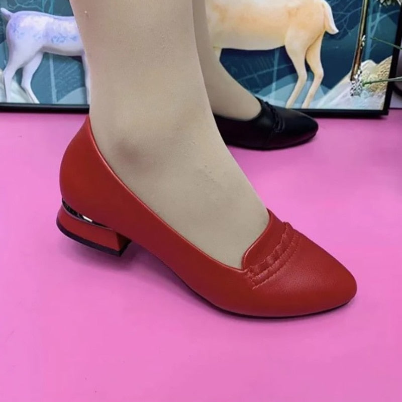 sapato ortopédico feminino de salto chaussure