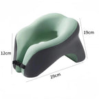 travesseiro de pescoço memory foam respirável – conforto em viagens