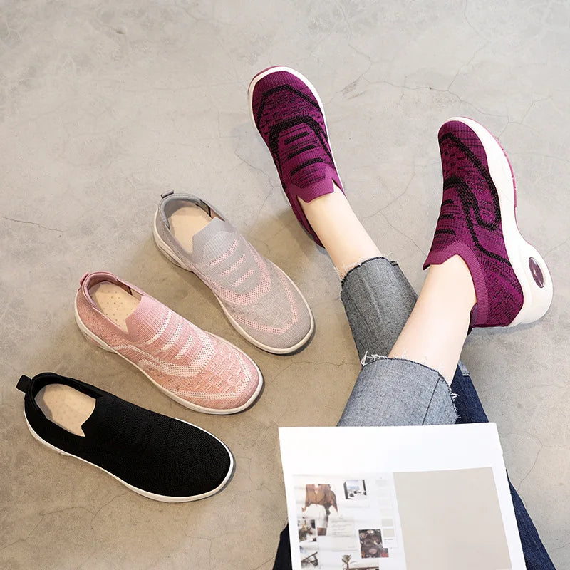 tênis ortopédico air soft feminino confortável para caminhada