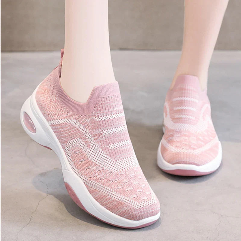 tênis ortopédico air soft feminino confortável para caminhada