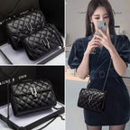 Impermeável Leve Casual De Negócios Mini Bolsa Quadrada Com Aba Geométrica Em Relevo Com Decoração De Corrente Para Meninas Adolescentes Mulheres