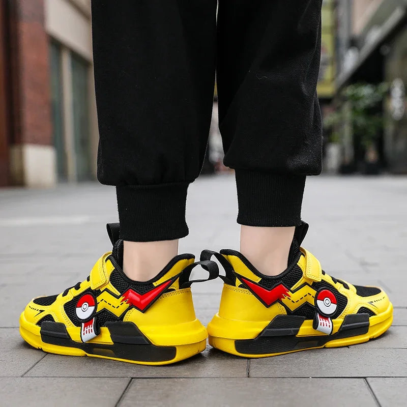 TÊNIS INFANTIL CARTOON SPORTS FASHION PIKACHU POKEMON - UNISSEX