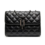 Impermeável Leve Casual De Negócios Mini Bolsa Quadrada Com Aba Geométrica Em Relevo Com Decoração De Corrente Para Meninas Adolescentes Mulheres