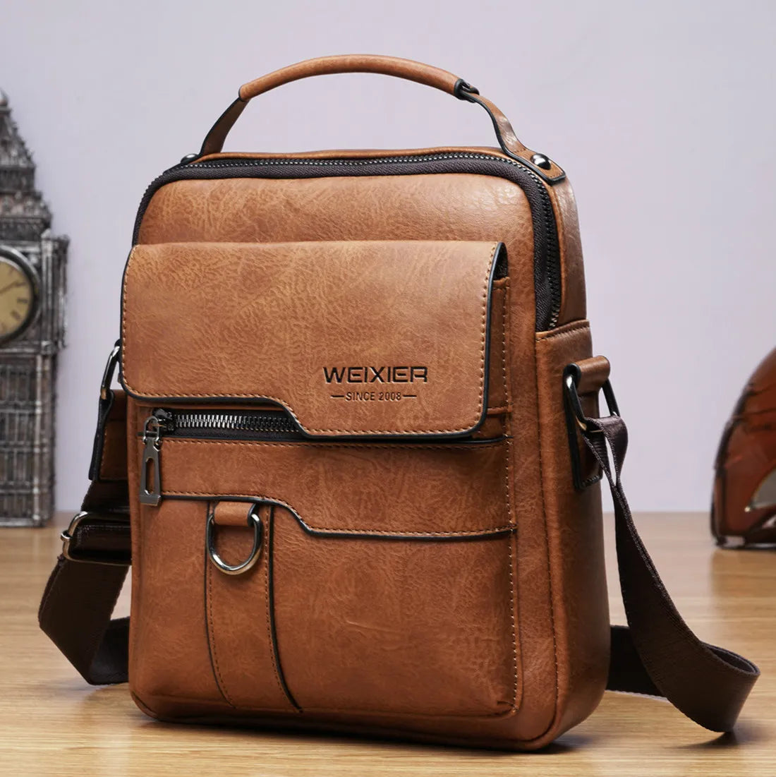 Bolsa Masculina Couro Weixier Urban