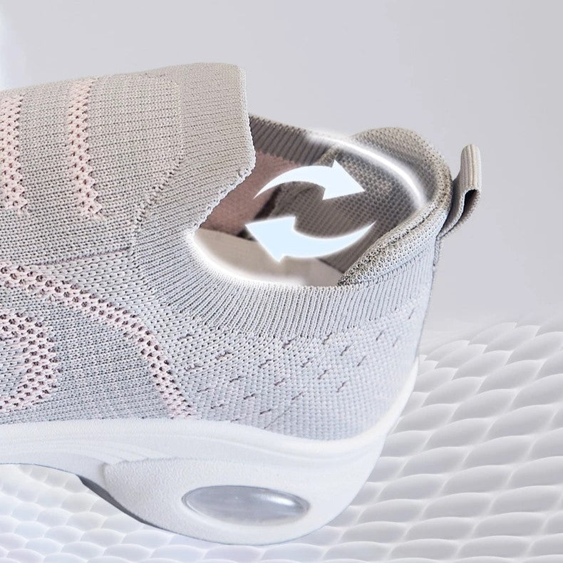 tênis ortopédico air soft feminino confortável para caminhada