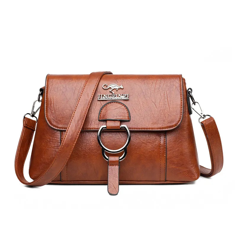 Bolsa Couro Vintage Helena