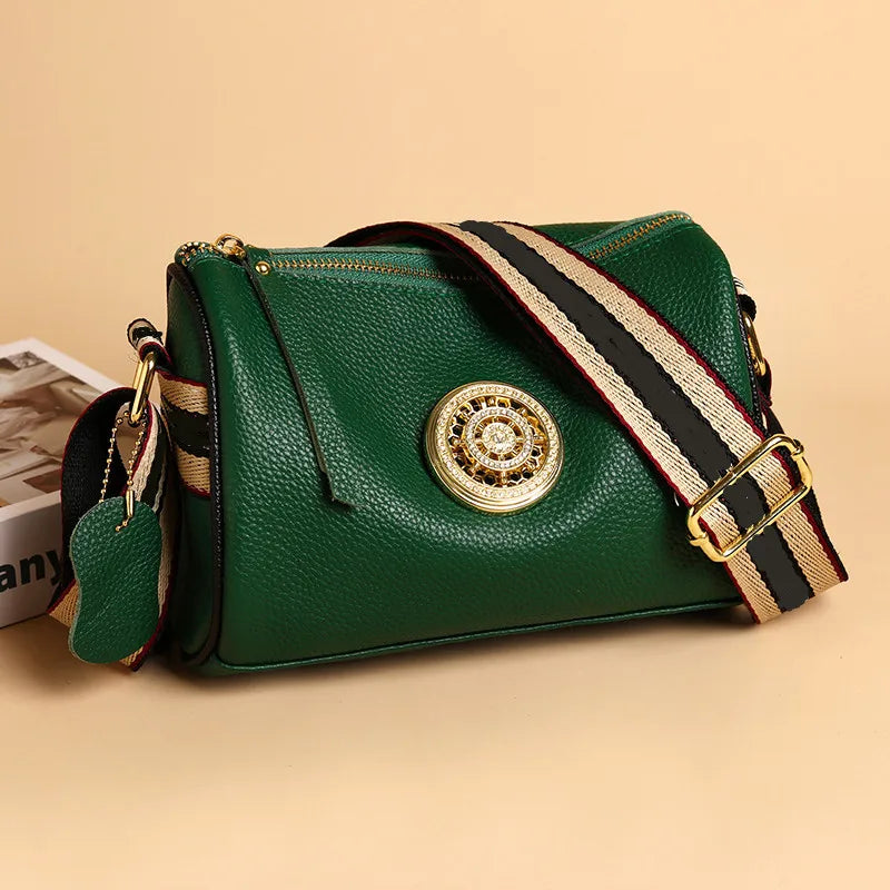 Bolsa de Couro Legítimo Bella Fashion