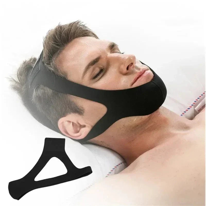 faixa anti-ronco de neoprene ajustável – durma silenciosamente!