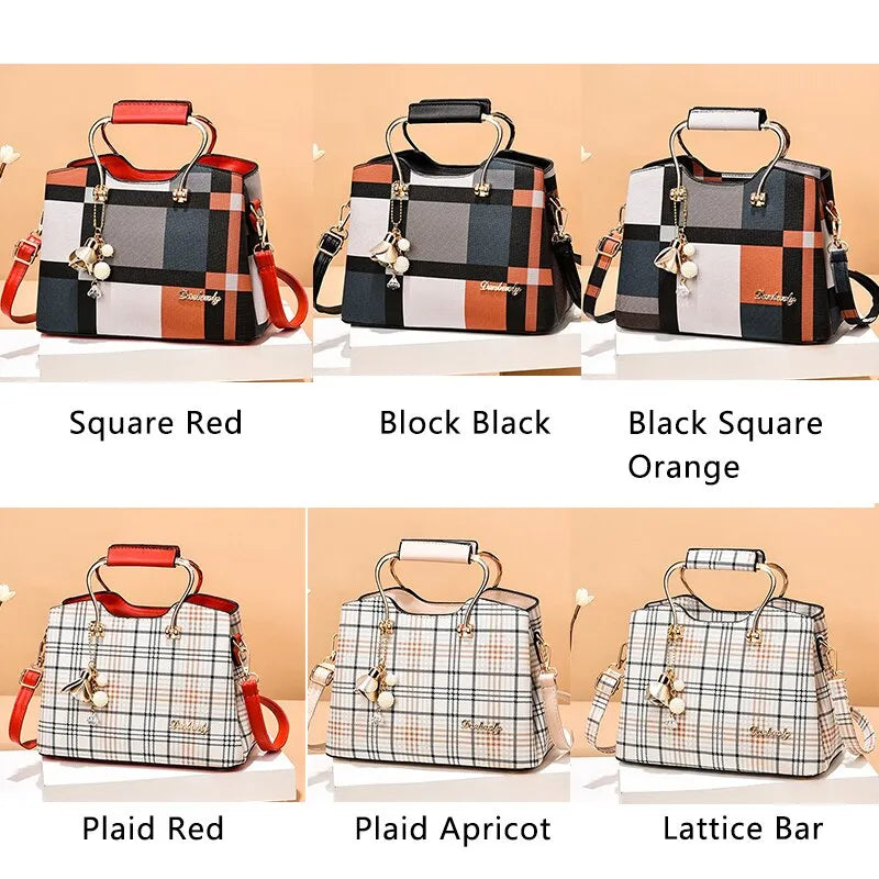 Bolsa Lattice de Couro