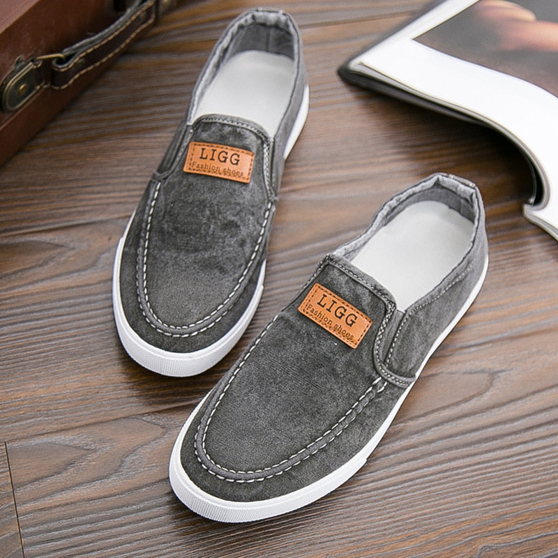 TÊNIS MASCULINO SLIPON DENIM INOVABELA
