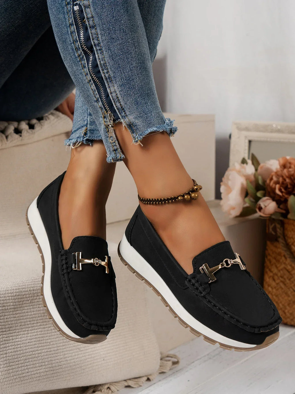 mocassim ortopédico feminino confortável