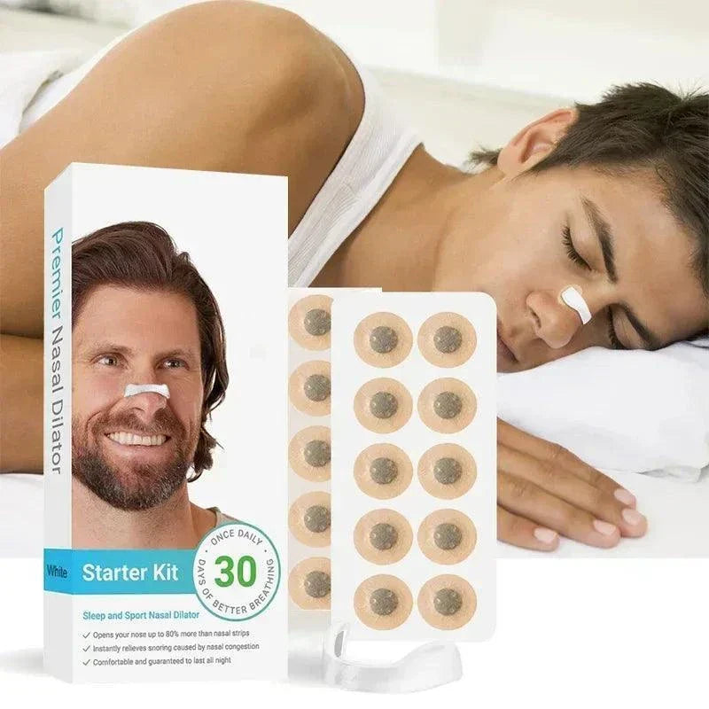 kit de adesivos nasais anti-ronco conforto para dormir melhor