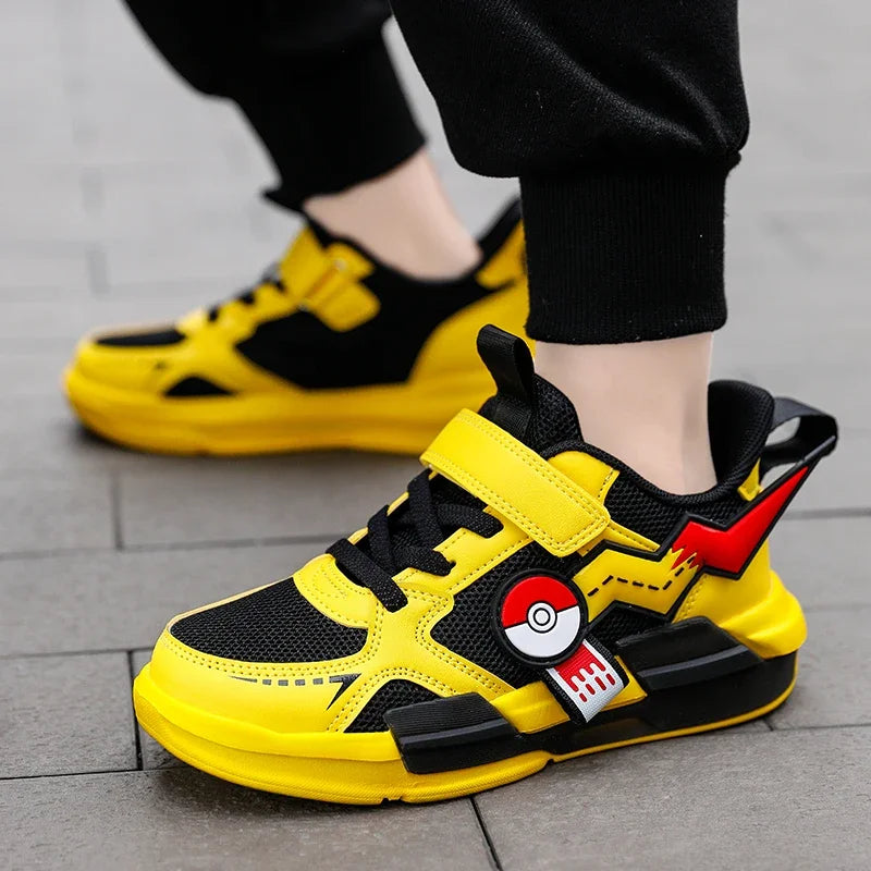 TÊNIS INFANTIL CARTOON SPORTS FASHION PIKACHU POKEMON - UNISSEX