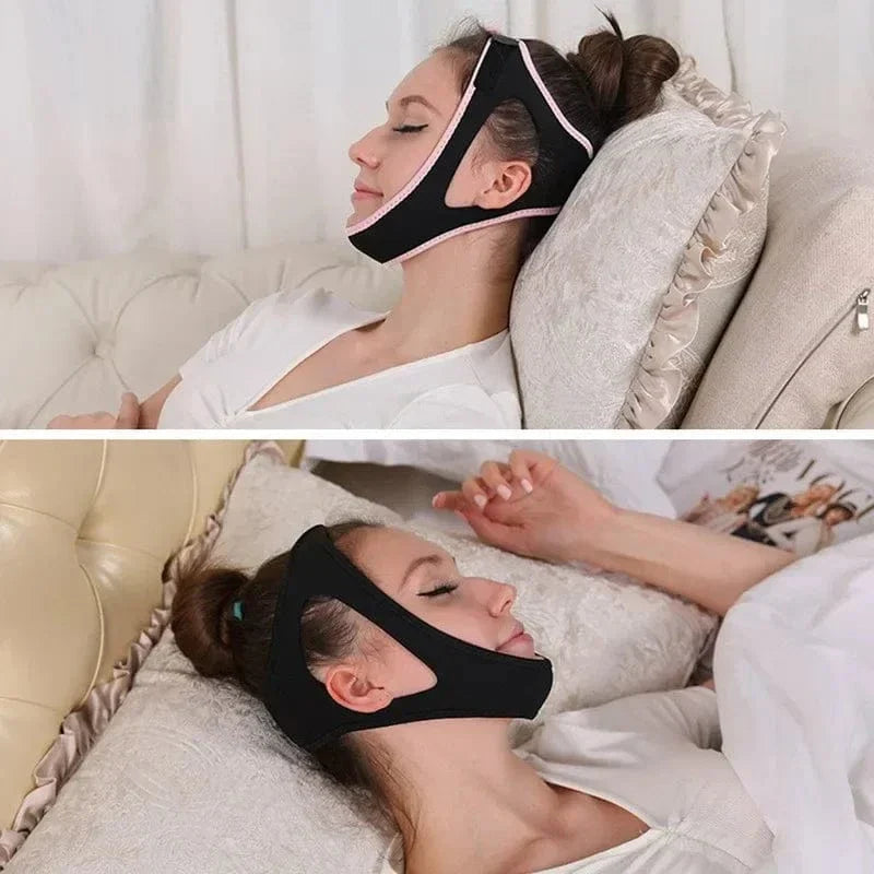 faixa anti-ronco de neoprene ajustável – durma silenciosamente!