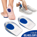 Par Meia Palmilha de Silicone Gel Ortopédica Protetor de Calcanhar/ Calcanheira Anti Impacto Esporão