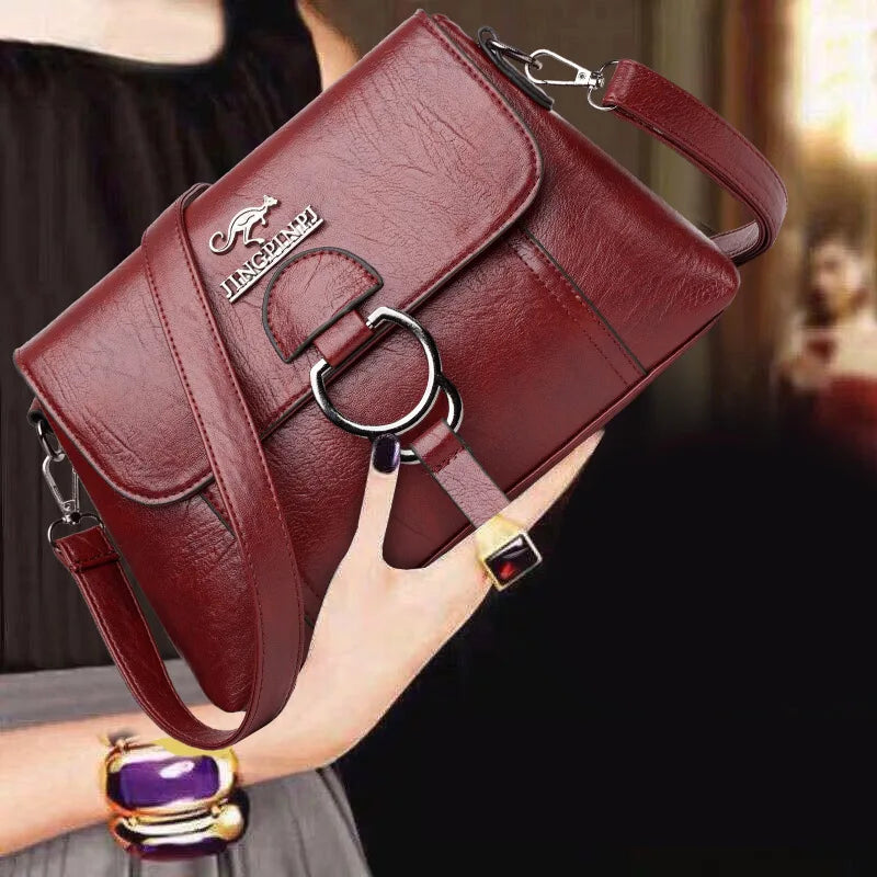 Bolsa Couro Vintage Helena