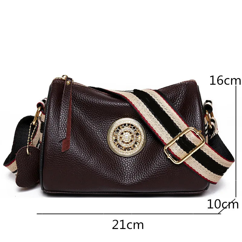 Bolsa de Couro Legítimo Bella Fashion