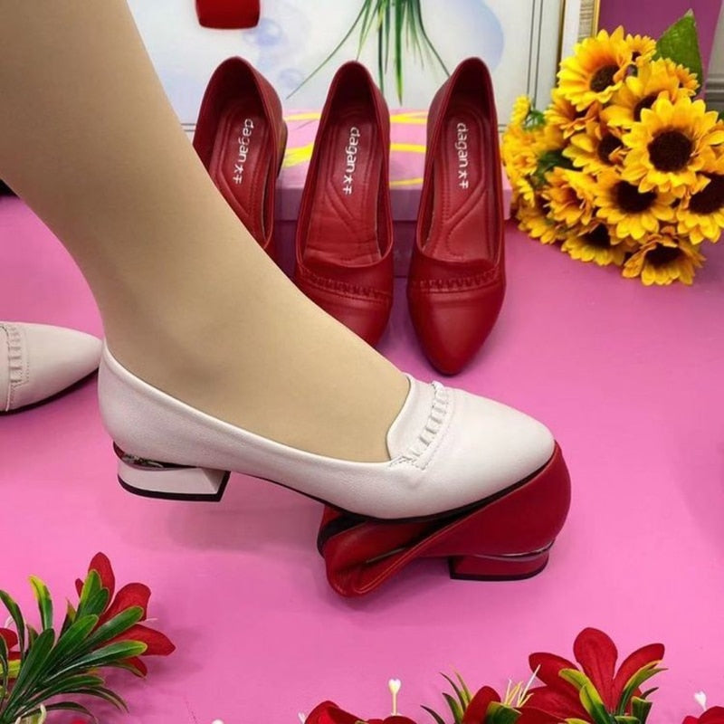 sapato ortopédico feminino de salto chaussure