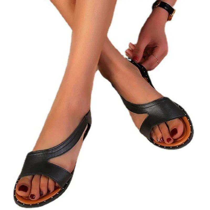 sandália ortopédica rasteirinha luxuosa glade feminina confortável